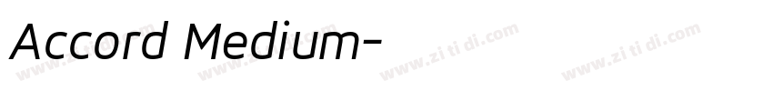 Accord Medium字体转换